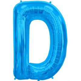 D Blue Letter Foil