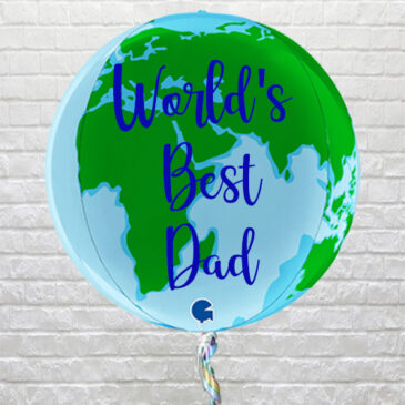 World’s Best Dad Globe Balloon