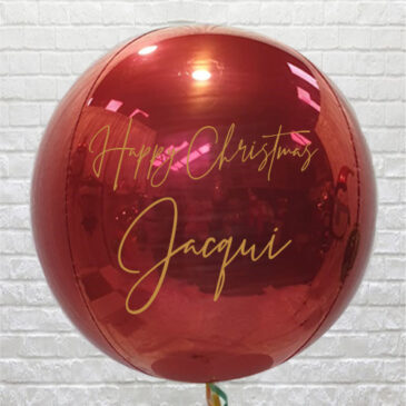 Personalised Red Orbz Balloon
