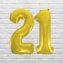 gold birthday numbers